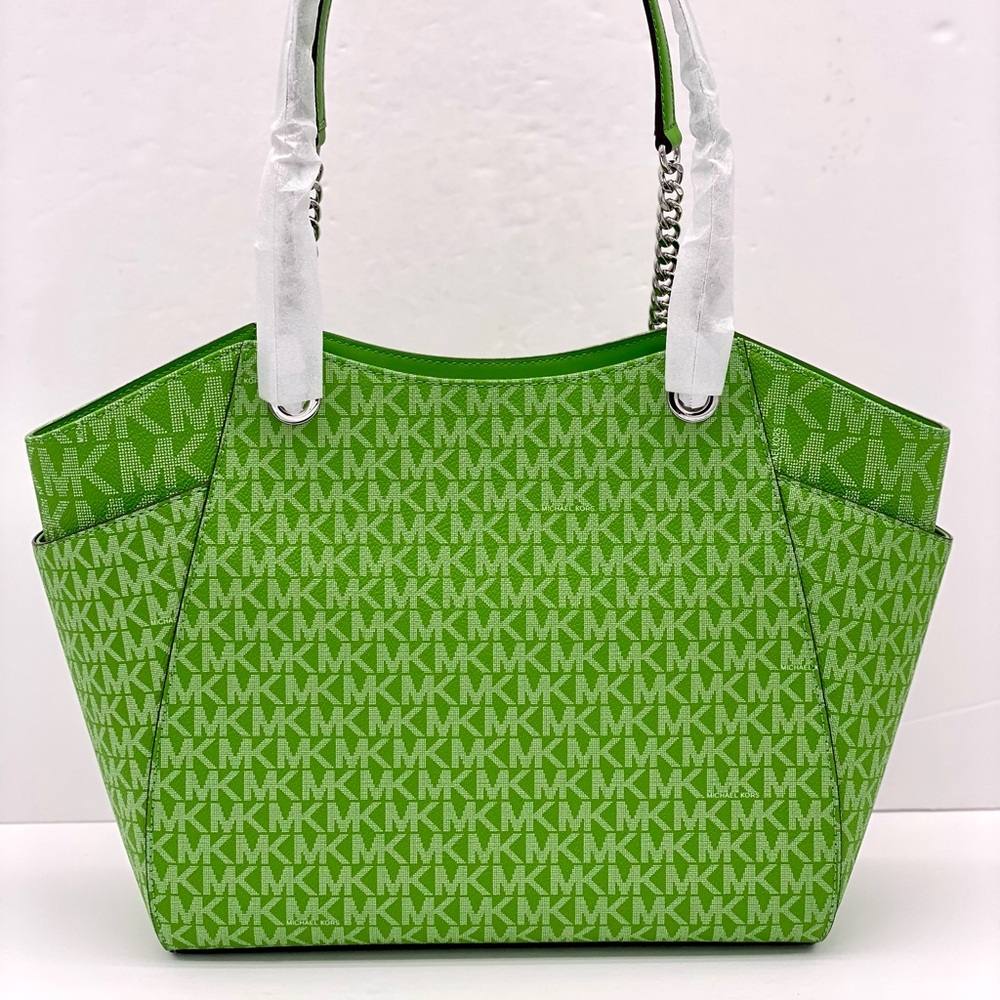 Michael Kors Jet Set Large Signature Logo Shoulder Bag - Picture 5 of 14